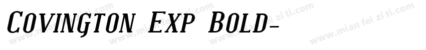 Covington Exp Bold字体转换